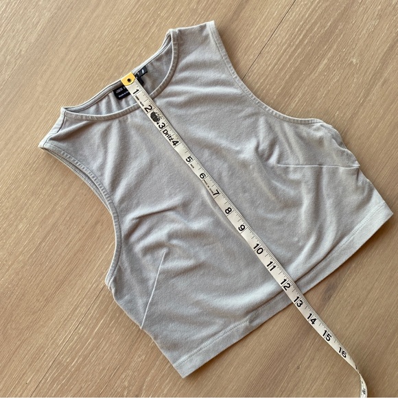 ASOS Design 2-pack Crop Tops Sizes US 2/4 in Khaki and Mint - Picture 14 of 16